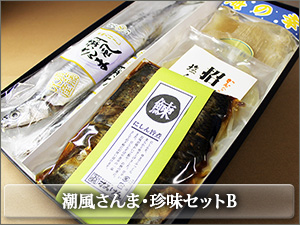 汐風秋刀魚と珍味のセット
