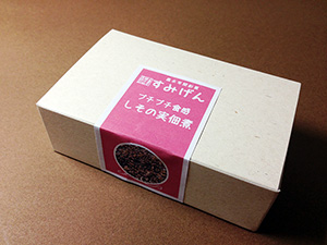 彩り小箱　しその実佃煮　パッケージ